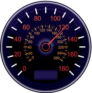 Car dashboard tachometers vector