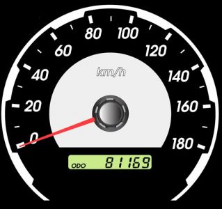 Car dashboard tachometers vector