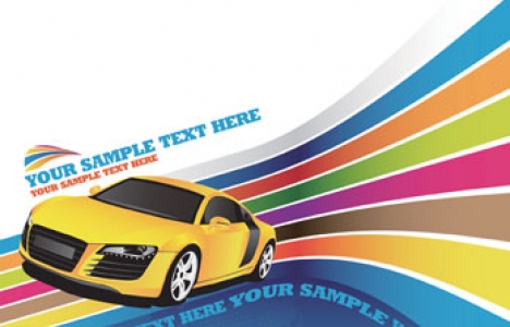 Car vector banner