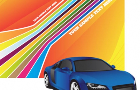 Car vector banner