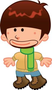 Cartoon children vector characters