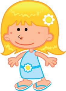 Cartoon children vector characters