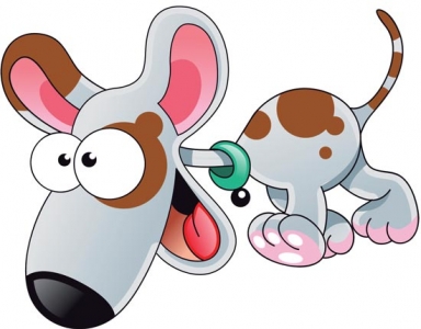 Cartoon dog character design