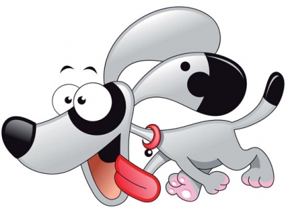 Cartoon dog character template