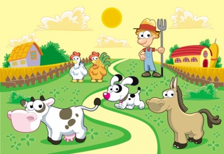 Cartoon farm vector