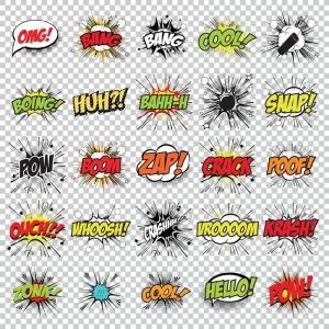 Cartoon pop art vector comics