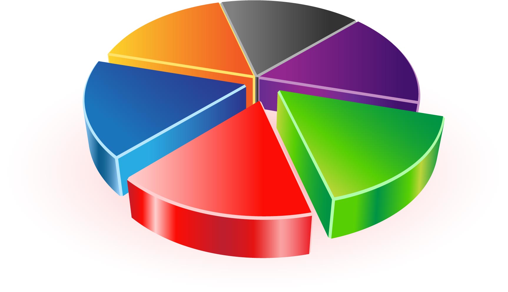 3d Pie Chart Vector