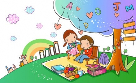 Children illustration for drawing