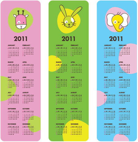 2011 calendar for children vector 2011 calendar for children vector