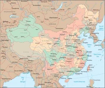 China vector maps