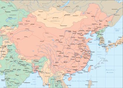 China vector maps