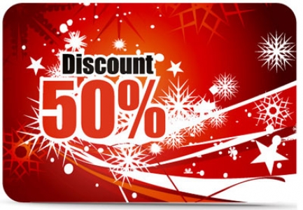 Christmas label discount