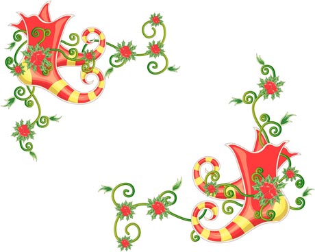 Download 19 Christmas vector borders