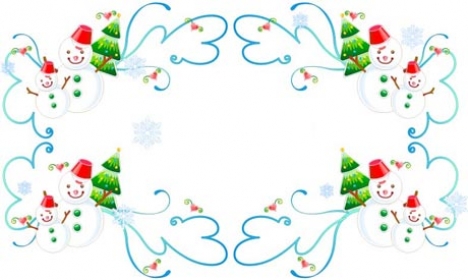 Christmas vector border