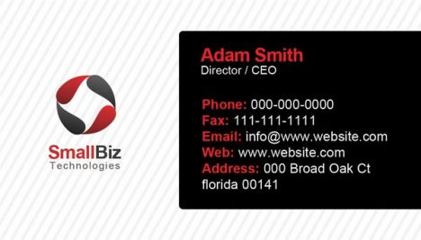 Clean and professional business cards for Photoshop