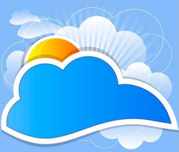 Cloud speech buble  vector