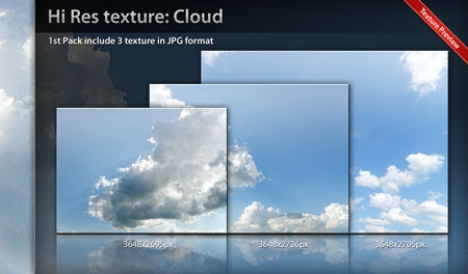 Cloud texture template