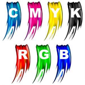 CMYK paint color vectors