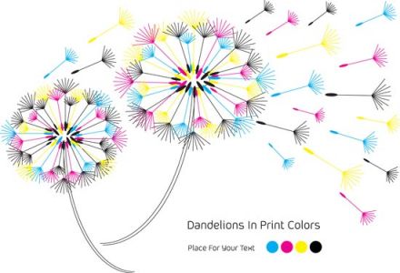 CMYK paint color vectors