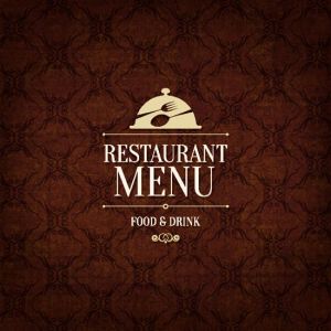 Restaurant menu vector