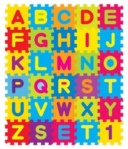 Colored school alphabet vectors