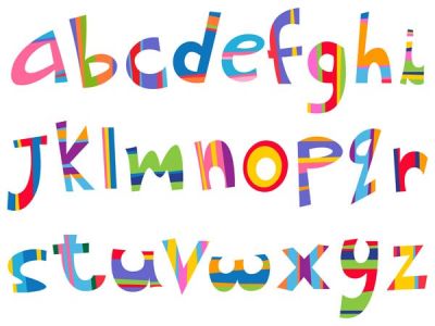 Lower case fun alphabet