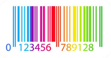 Colorful security code vector