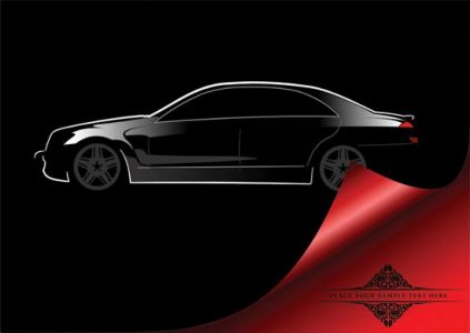 Concept car shape vector