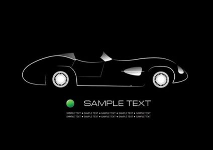 Concept car shape vector design