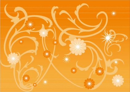 Abstract orange vector