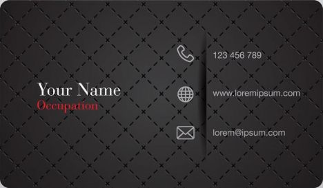 Corporate business cards vector models