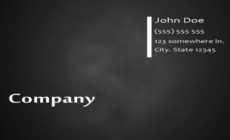 Corporate business card design