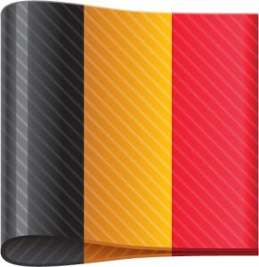 Germany vector flag label