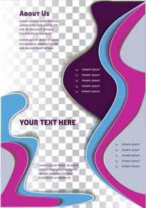 Vector brochure cover template