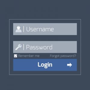 Creative web login forms vector