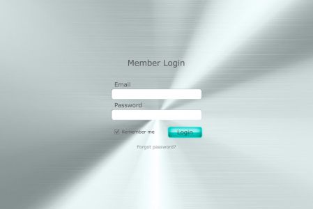 Creative web login forms vector