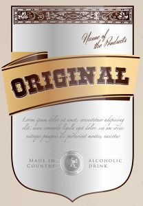 Creative wine bottle labels vector