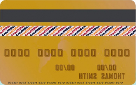 Credit card vector template