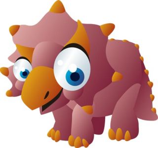 Cute baby dinosaurs cartoon vector