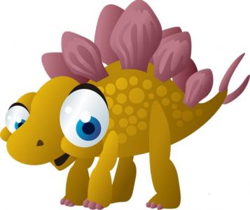 Cute baby dinosaurs cartoon vector