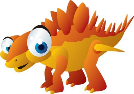 Cute baby dinosaurs cartoon vector