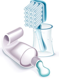 Dental icon vector objects Dental icon vector objects