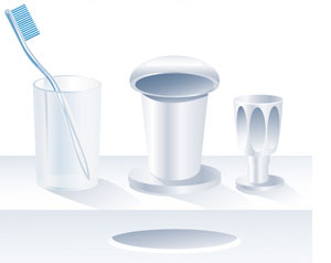 Dental icon vector objects Dental icon vector objects