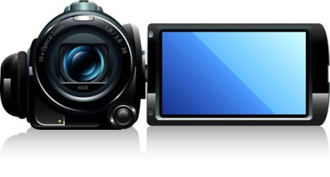 Digital camcorders and cameras vectors