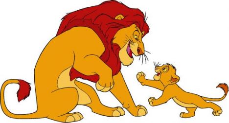 Lion King clipart in corel draw format