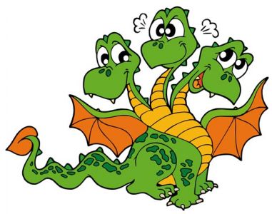 Dragons cartoon vectors design