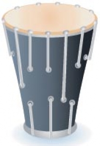 Drums music vector