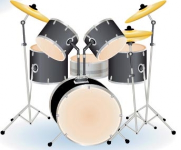 Drums music template