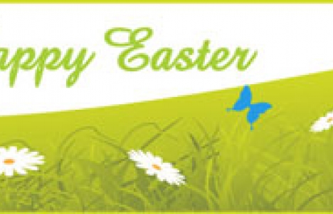 Easter banner vector