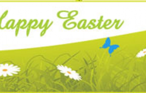 Easter banner vector